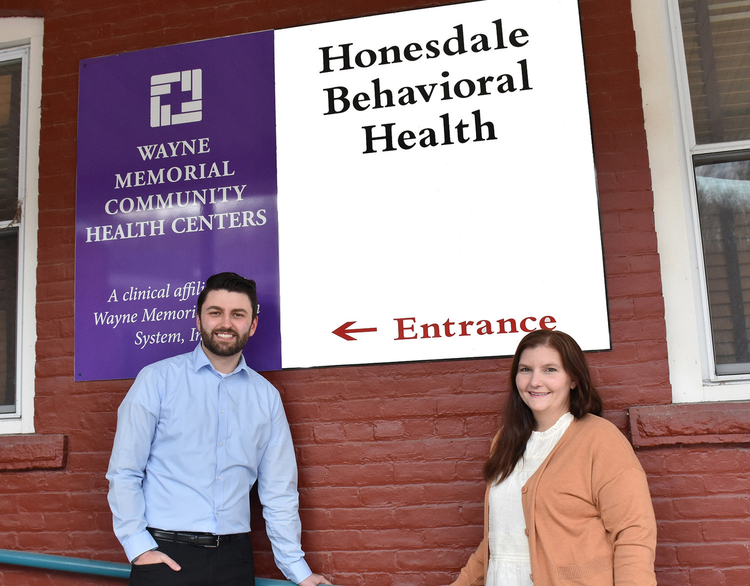 Joseph Ungvarsky, left, and Kathryn Plotkin, are psychiatric-mental health nurse practitioners at the Honesdale Behavioral Health.Center.